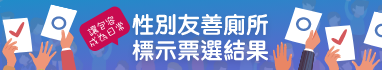 性別友善廁所標示票選結果